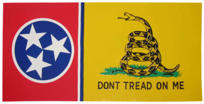 Wholesale Lot of 6 Tennessee Gadsden Dont Tread On Me Decal Bumper Sticker