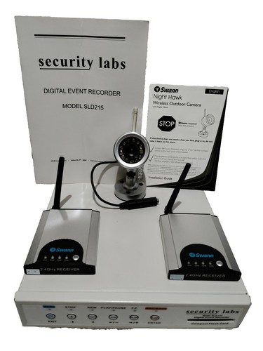 Security Labs SLD215 Digital Event Recorder W/ 2 Swann Receivers, 1 Swann Camera - Picture 4 of 12