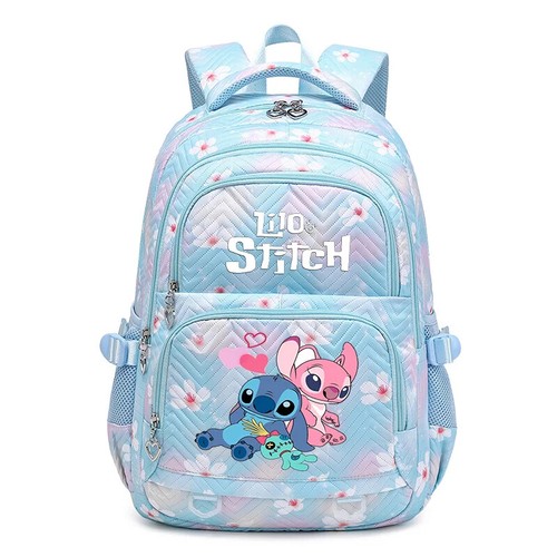 Lilo Stitch Exquisite Floral Backpack Waterproof Travel Bag Bookbag Mochila - 第 34/56 張圖片