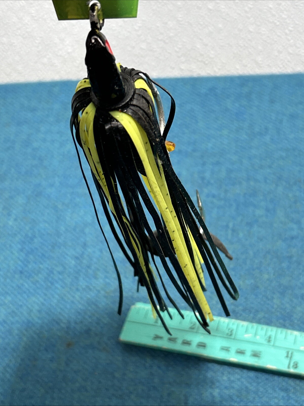 Large Original Chatterbait Black Green And Yellow Fishing Lure - Image 8
