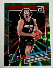 RATED ROOKIE CARD Jaime Jaquez Jr. 2023-24 Donruss GREEN HOLO LASER #213 RC Heat
