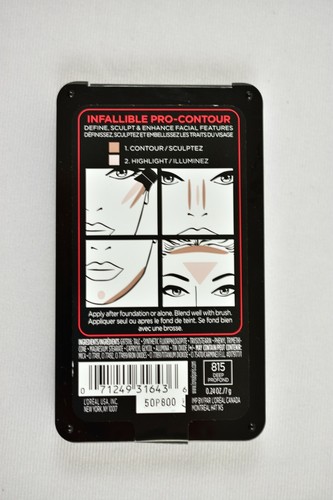 L'Oreal Infallible Pro Contour & Highlight Palette #815 Deep Profond Brand New - Picture 2 of 2