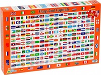 Little Wigwam Flags And Capitals - 160 Piece Jigsaw Little Wigwam Flags And Capitals - 160 Piece Jigsaw