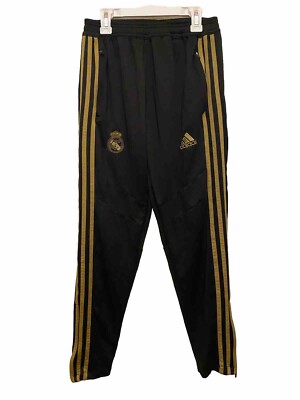 Adidas Men's Real Madrid Soccer Football Training Pants Gold