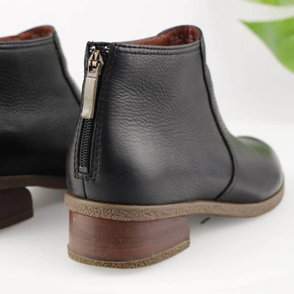 Bota Dansko Becki para Mujer Talla 41 10 Botín de Cuero Negro Tacón Bloque Cómoda Informal Foto 4 de 4