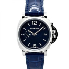 New Panerai Luminor Due 38 mm Steel Automatic Blue Watch PAM01273 PAM 1273