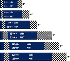 White Water Archery WWII Fighter Corsair Arrow Wraps 15pc Choose Length Width