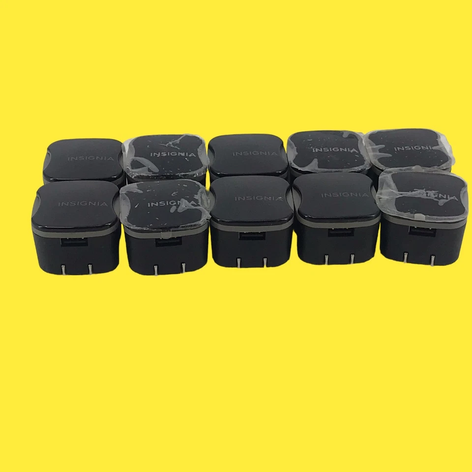 Set of 10 USB Wall Power Charger Adapter Insignia NS-AC1U2N Black #723 Z63/542 - Image 2 of 4