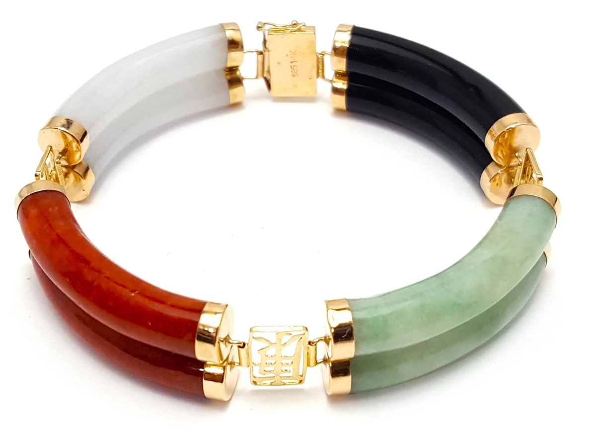 Multi online jade bracelet