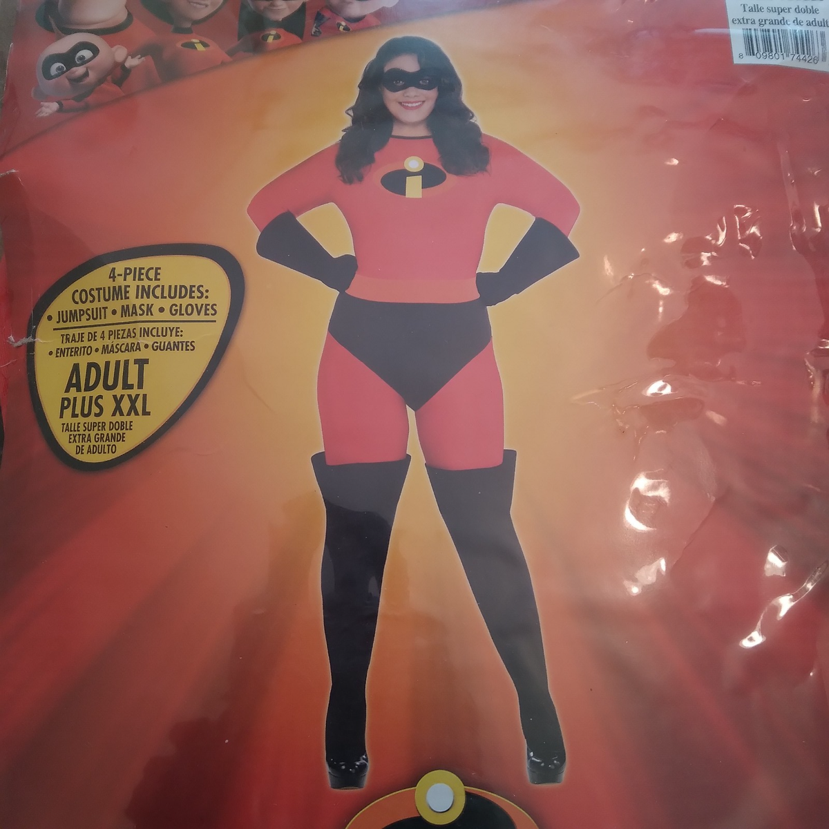 Disney Mrs. Incredible Costume Cosplay Adult Plus Size XXL Size 18