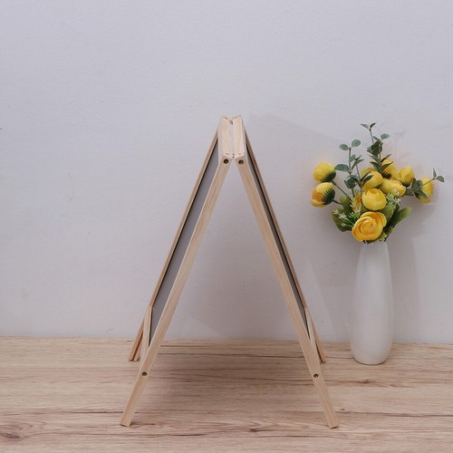 Wooden Stand Double Side Message Draw Board White and Black Display Chalkboard - Picture 8 of 11