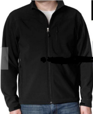 Kirkland Mens 4Way Stretch Weatherproof Soft Shel Jacket (BLACK HTR, L) NWT AA-3
