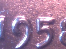 GEM BU 1958-P Wheat 1c RARE New Unlisted DDO "Date" -- Must See Now; No Reserve!