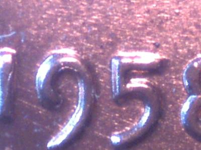 GEM BU 1958-P Wheat 1c RARE New Unlisted DDO ''Date'' -- Must See Now; No Reserve!