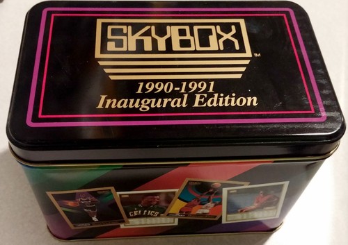 1990-1991 Skybox Basketball Inaugural Edition Complete 423 Card Set with Tin - Picture 2 of 2