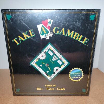 NEW VTG Take a Gamble Board Game by Torigian, Games of Dice Poker and Cards