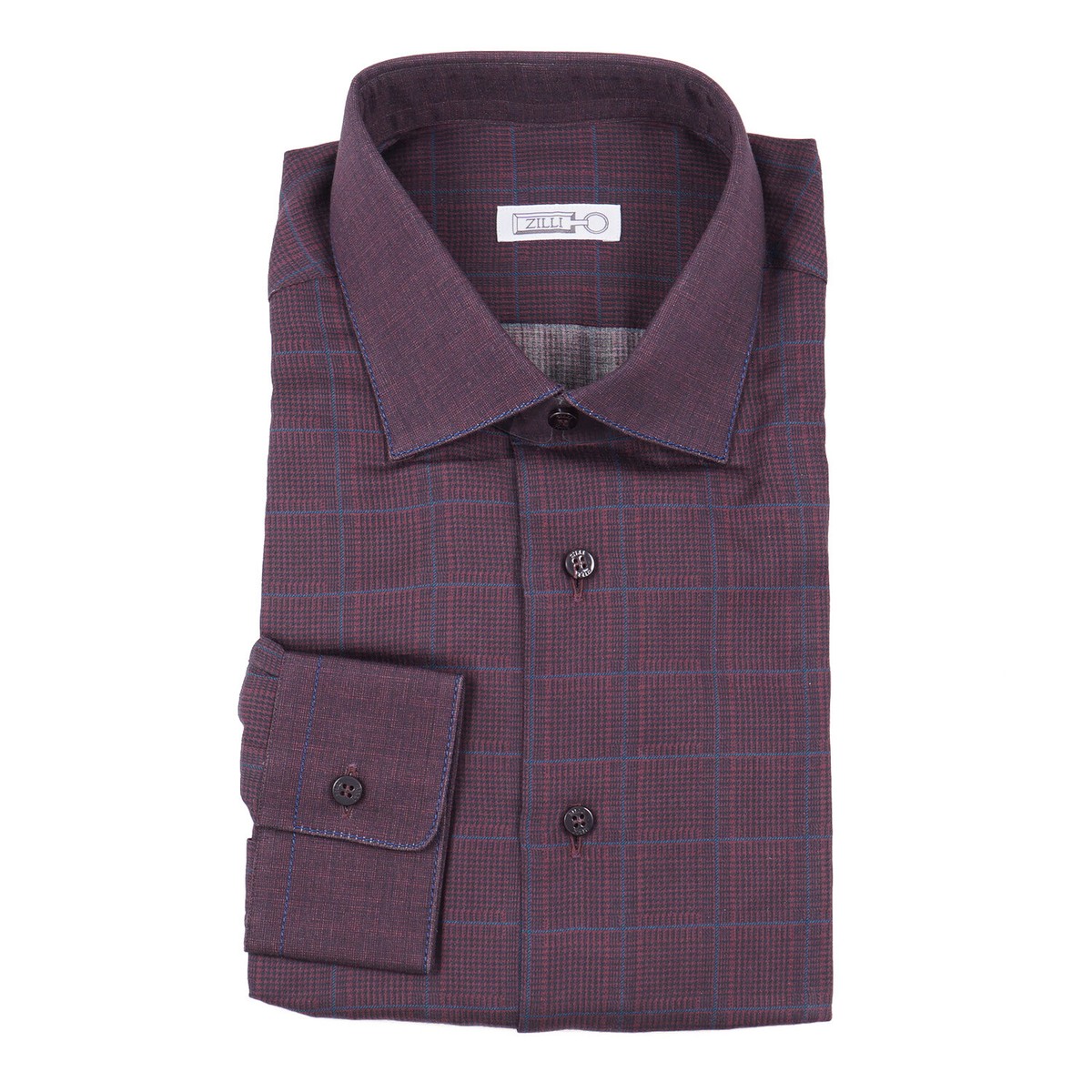 Zilli Tailored-Fit Cotton Dress Shirt 17.75