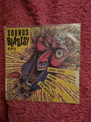 SOUNDS BLASTS EP2 Various 7 INCH VINYL UK 1988 4 Track Featuring Sonic Youth
