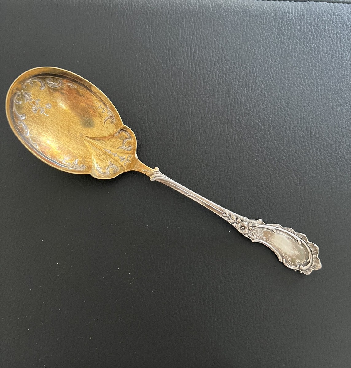 Serving Spoon Antique Silver Spoons Hallmarks Sunderlin Sterling