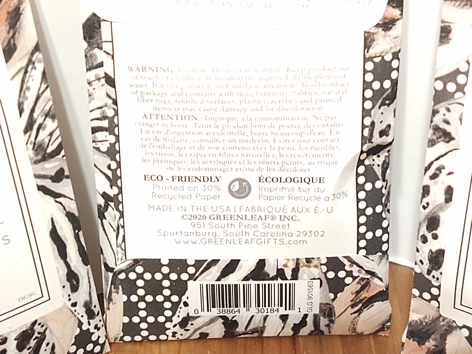 Greenleaf Sachet Urban Vanilla Tonka Woods mini packets 0.68 cu in New