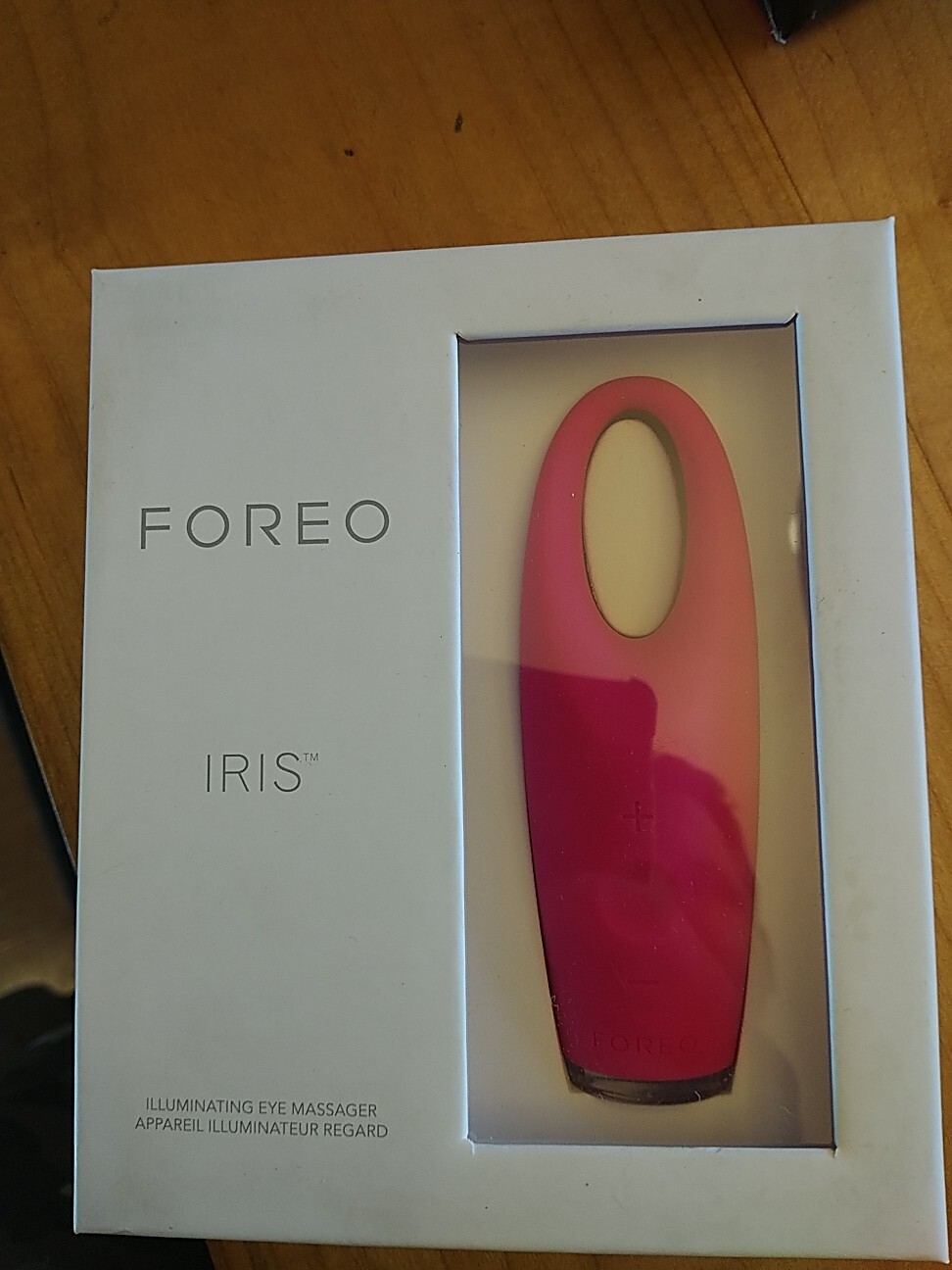 Foreo IRIS& Illuminating Eye Massager Red New In Box Sealed Authentic