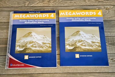 NEW Megawords 4 Teacher's Guide & Student Book Spelling Grammar Homeschool