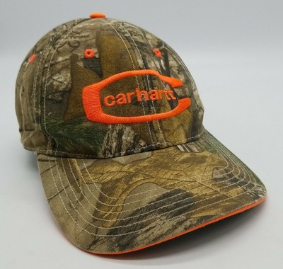 Carhartt RealTree Camo Orange Logo Hat 