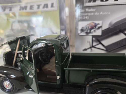 Testors 41 Plymouth Pickup, 48 Jaguar 120 Roadster & Trailer Metal Super Nice - Picture 7 of 14