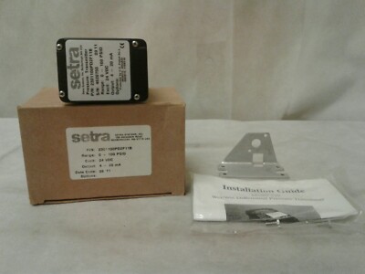 Setra Modell 230 Druck Sender 24VDC/4-20MA - 2301100PD2F11B NOS