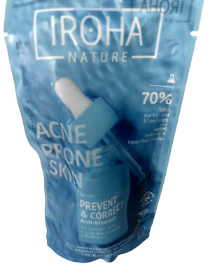 Iroha nature acne prone skin serum  prevent correct anti blemish 1.05 oz