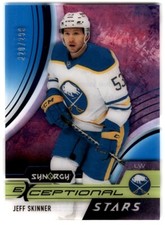 2021-22 Upper Deck Synergy Exceptional Stars Blue Jeff Skinner /299 #ES-JS