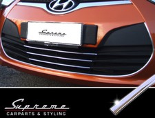 f&uuml;r HYUNDAI Veloster - 3M Chrom Zierleisten f&uuml;r K&uuml;hlergrill Grill Tuning