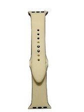 Silicone Smart watch band 38mm 2 piece strap cream color