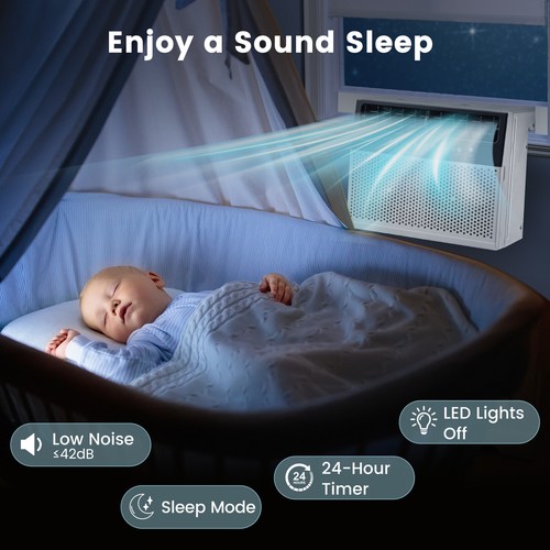 12000 BTU Window Air Conditioner Over the Sill AC up to 400 Sq.Ft. with Remote - Picture 7 of 9