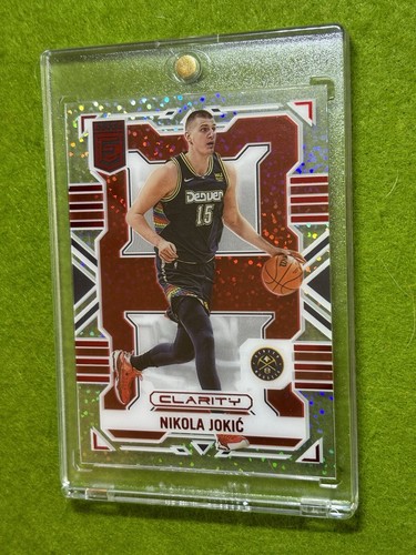 Nikola Jokic WHITE SPARKLE PRIZM Asia Red SSP CLEAR Card 2022-23 Elite CLARITY - Picture 8 of 24
