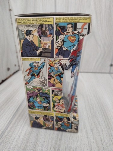 Superman Classic Half Moon Bay Warner Bros DC Comic W/Box Drinking Glass - Picture 2 of 13