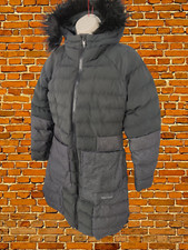 Womens Marmot Size Uk Small Black Mix Warm Featherless Padded Jacket Coat Hooded