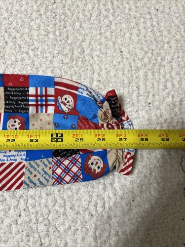 NWOT Handmade 1980s Raggedy Ann and Andy Long Sleeve Shirt Dress 2-3T. - Picture 5 of 9
