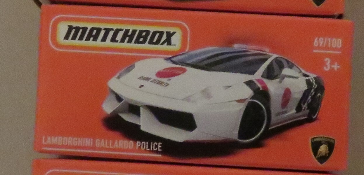 2022 Matchbox Power Grabs- Lamborghini Gallardo Police Car