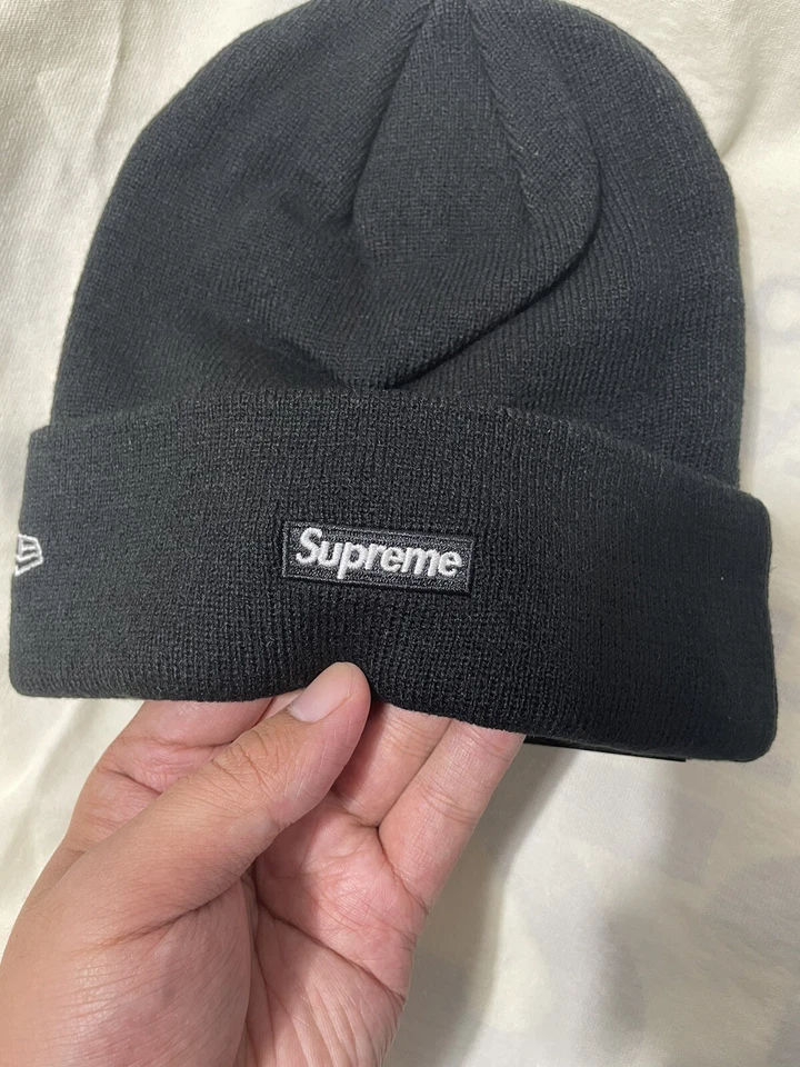 New in Box Supreme New Era S Logo Beanie (FW22) Black - Image 4 of 4