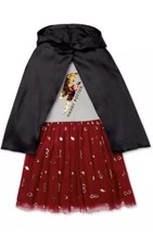 NWT Girls 4/5 XS Harry Potter Dress  Cloak Robe Cape Dress Up Halloween Costume