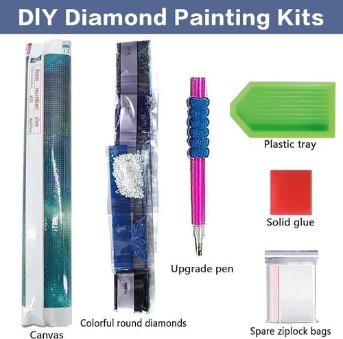 Gnome Diamond Art Kits for Adults, Sweet Love Gnome Diamond Painting Kits, round - Picture 5 of 7