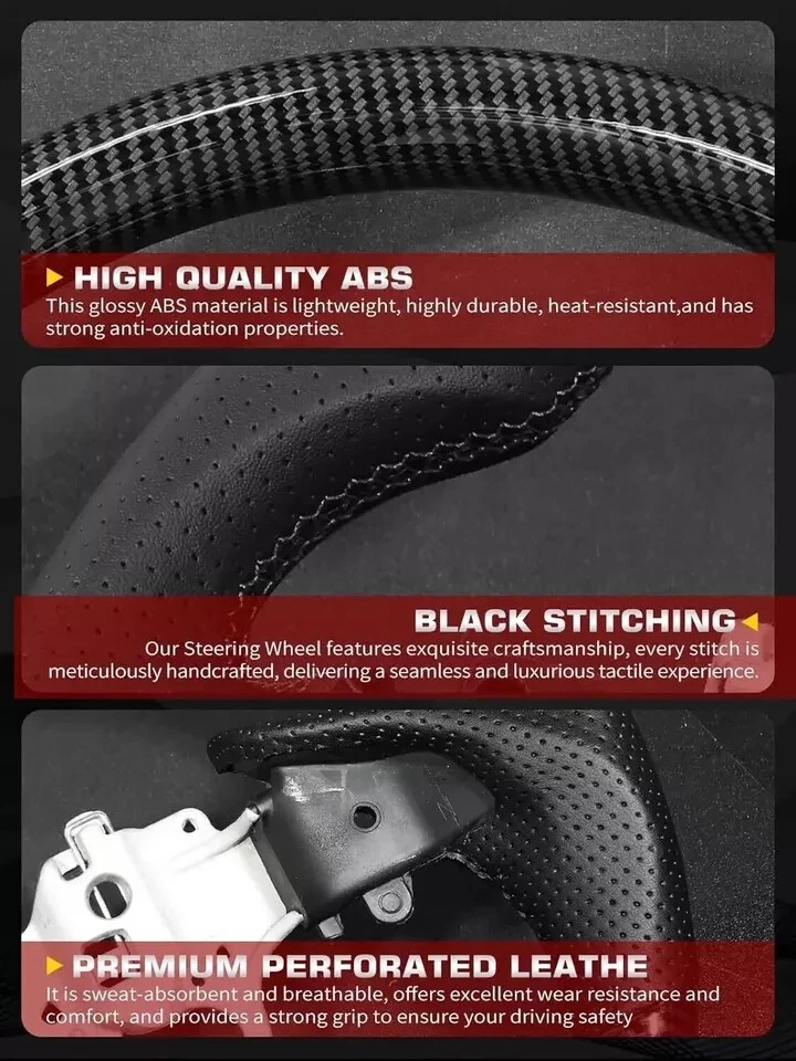 🔥REAL CARBON FIBER STEERING WHEEL FOR LEXUS ISF IS200/250/ 300/350 2014-2024 - Image 3 of 4