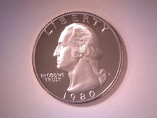 1980 S **PROOF** WASHINGTON QUARTER  **FREE SHIPPING**