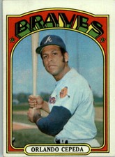 1972 Topps #195 Orlando Cepeda - EX