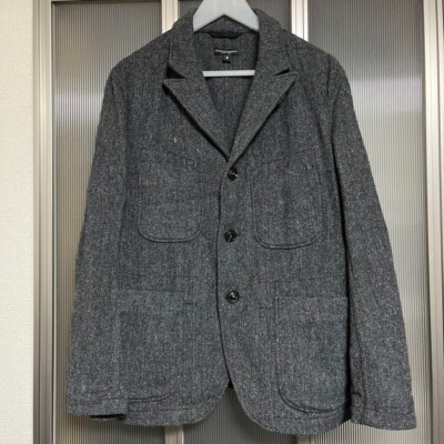 Engineered Garments Bedford Jacket Herringbone Cotton Gray S Made in USA