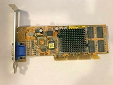 RARE VINTAGE ASUS V7100PRO/64 PURE AGP 64 MEG NVIDIA GEFORCE2 MX400 VGA NO FAN