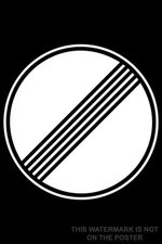 Poster, Many Sizes; Autobahn Deregulation Sign