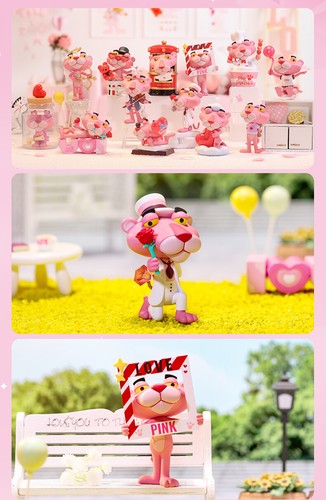 POP MART x Pantera Rosa Expressing Love Mini Figura PVC Giocattolo Regalo di San Valentino - Foto 11 di 41