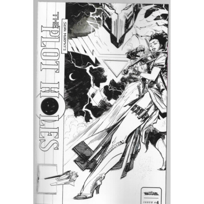 Plot Holes #4 Cover D B&W 1:10 Murphy Variant (mr)